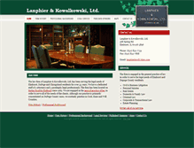 Tablet Screenshot of lanphierkowalkowski.com